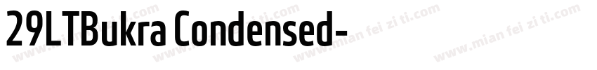 29LTBukra Condensed字体转换